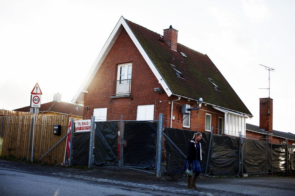Et hus på en villavej
