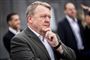 Lars Løkke Rasmussen med alvorlig mine