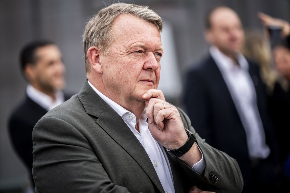 Lars Løkke Rasmussen med alvorlig mine