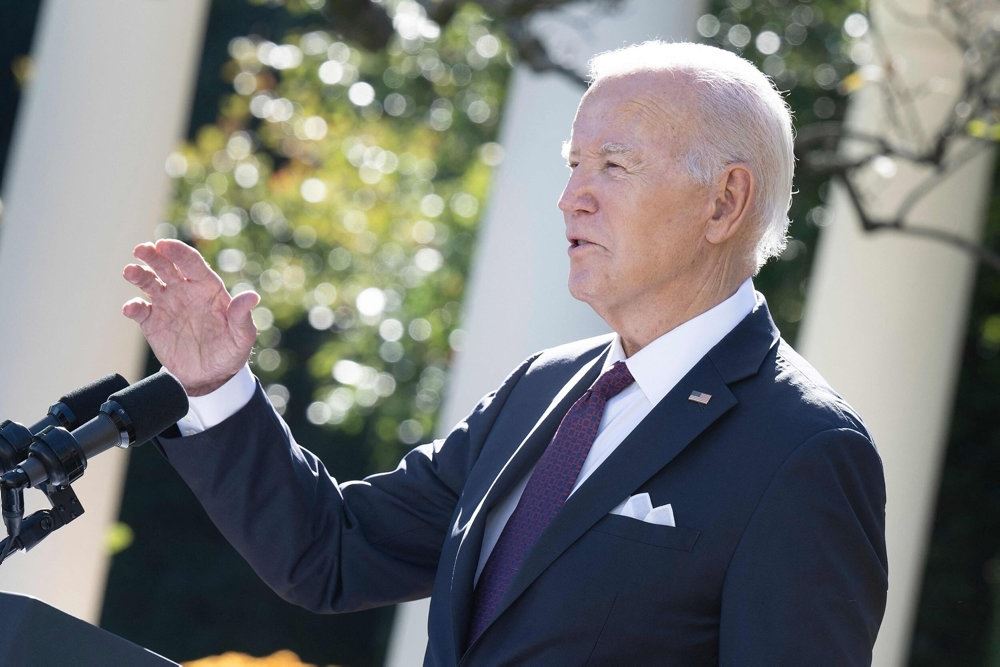 Biden på talerstolen