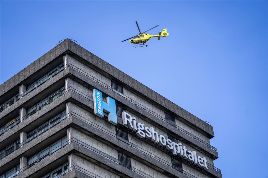 helikopter over rigshospitalet 