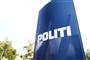 Skilt ved politigård