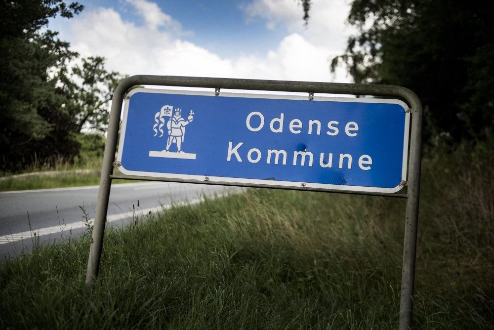 Skilt til Odense Kommune