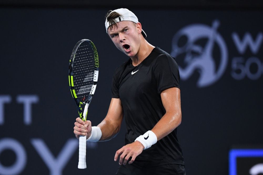 Holger Rune på tennisbanen