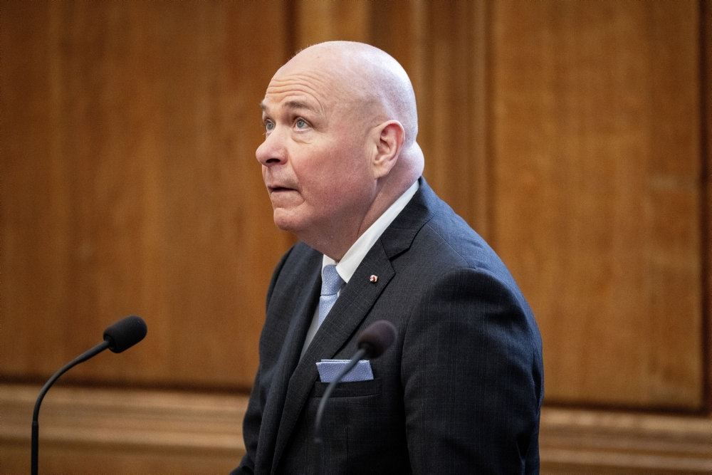 Søren Gade på talerstolen