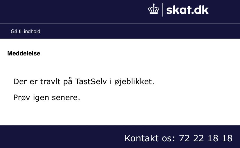 meddelelse fra skat