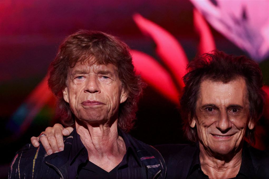 Mick Jagger og Ronnie Wood