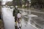 cyklist i regnvejr