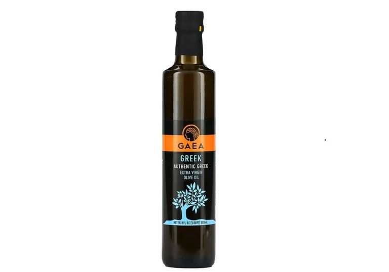 Flaske med olivenolie