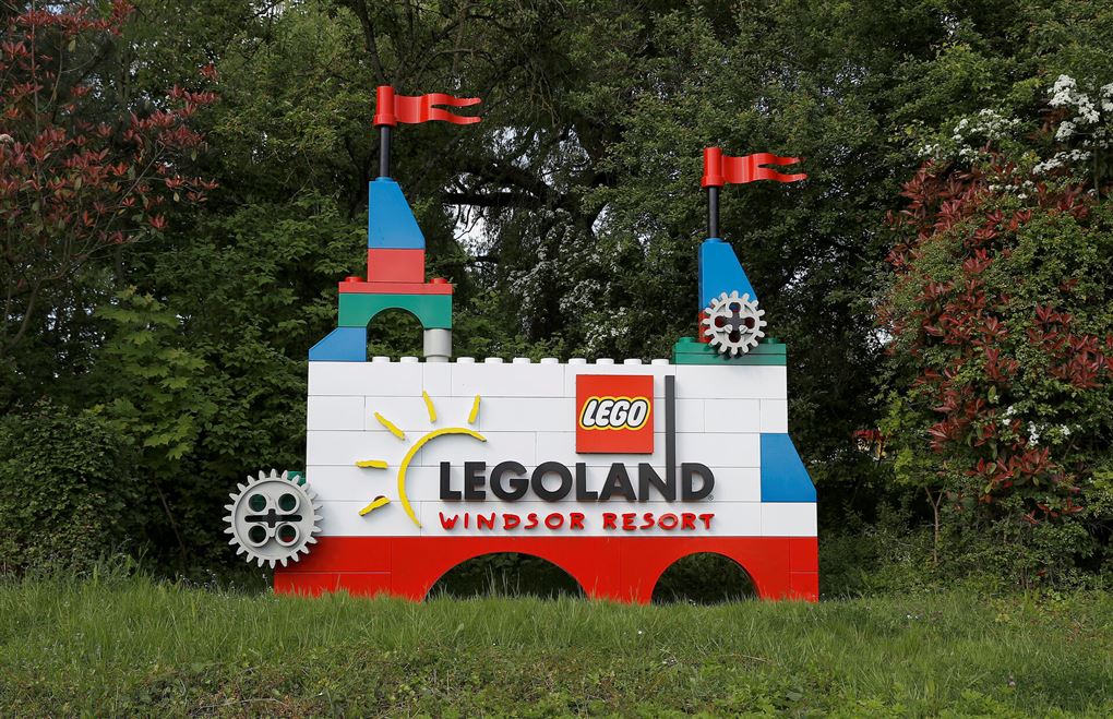 En lille miniature indgang til Legoland