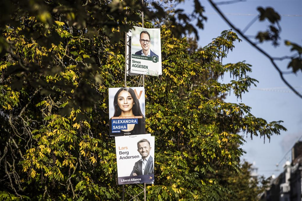 valgplakater på gaden