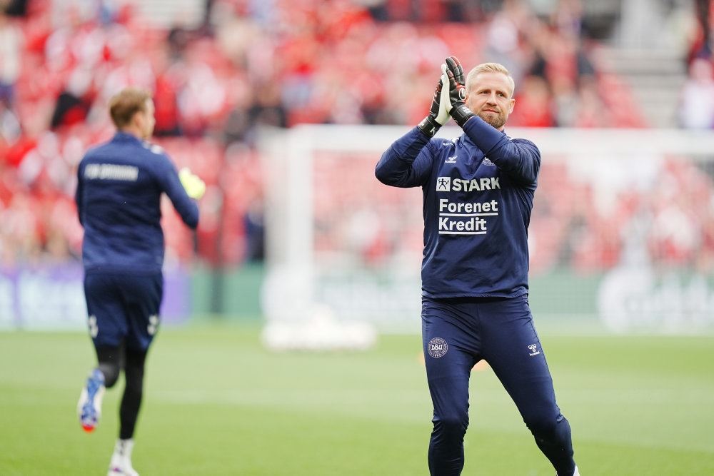 Kasper Schmeichel på banen