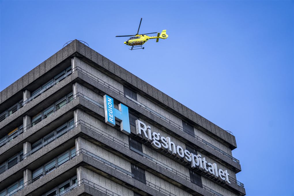 helikopter over rigshospitalet 