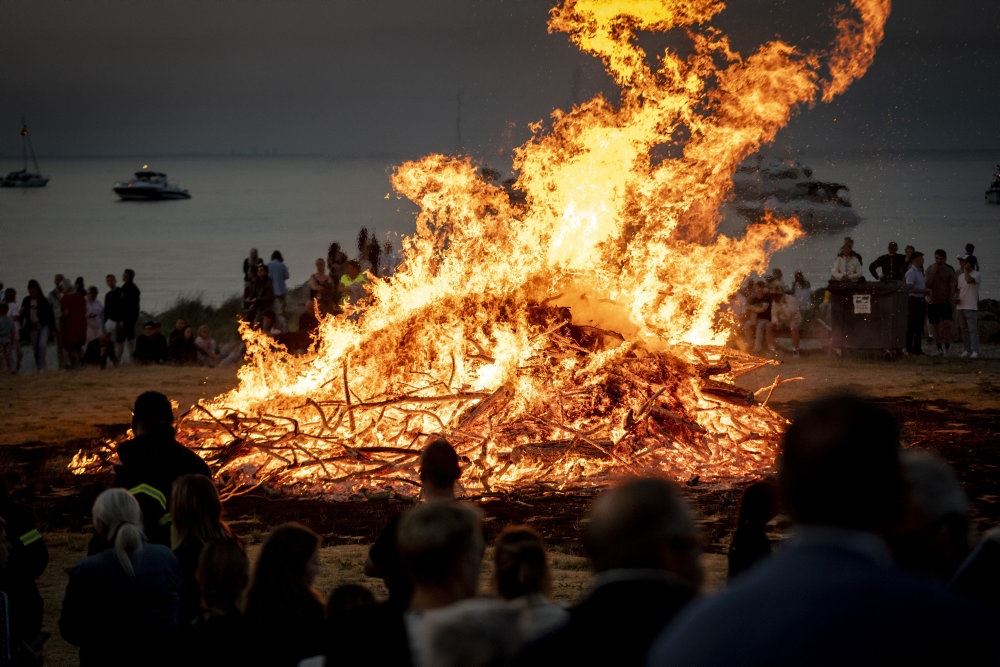 Brændende bål