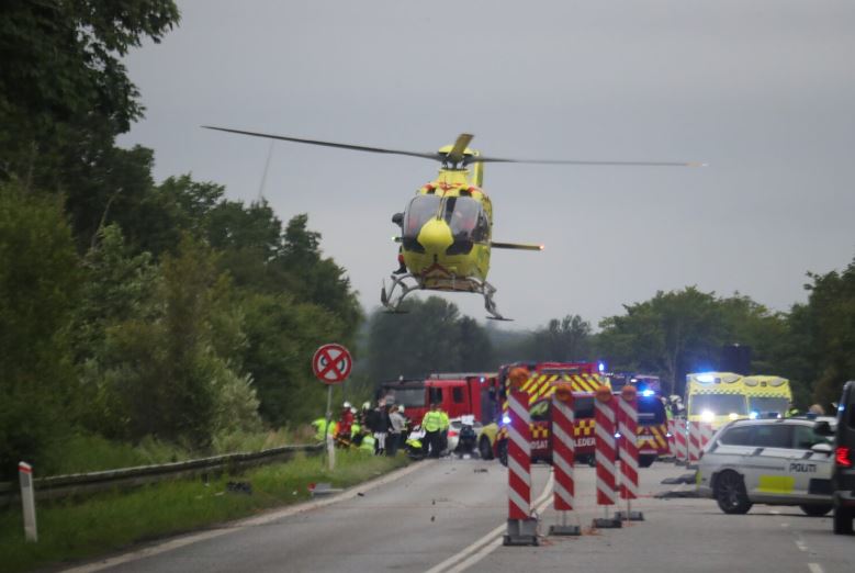 helikopter ved ulykke