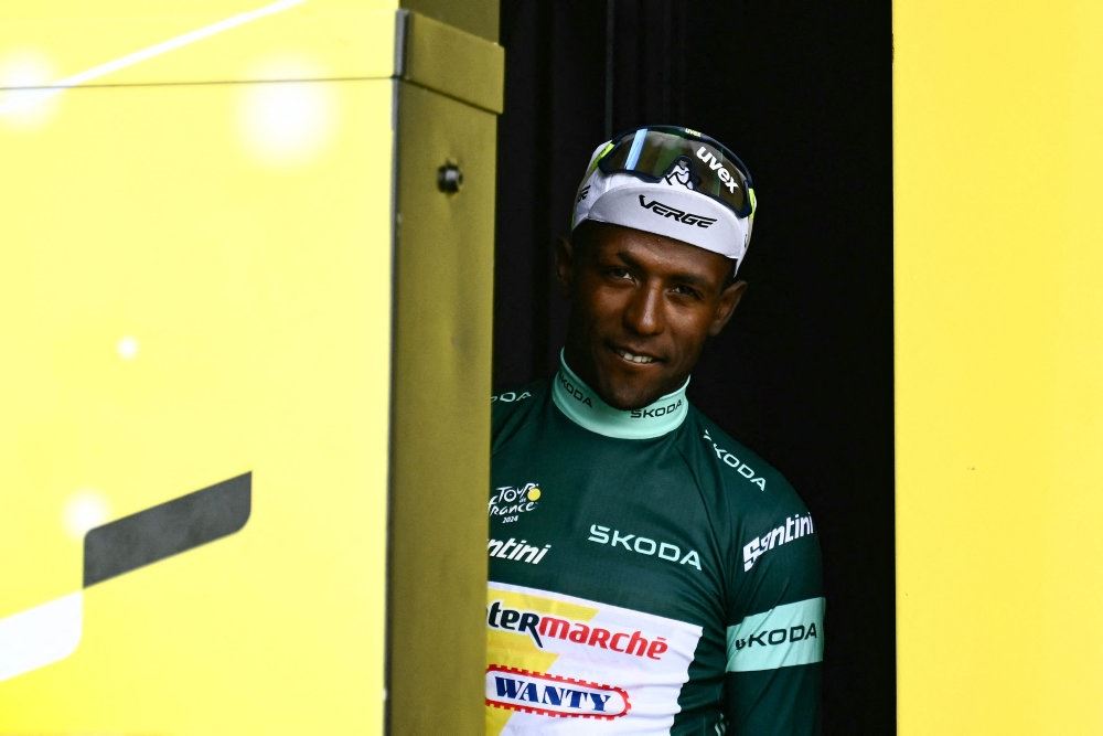 en cykelrytter 