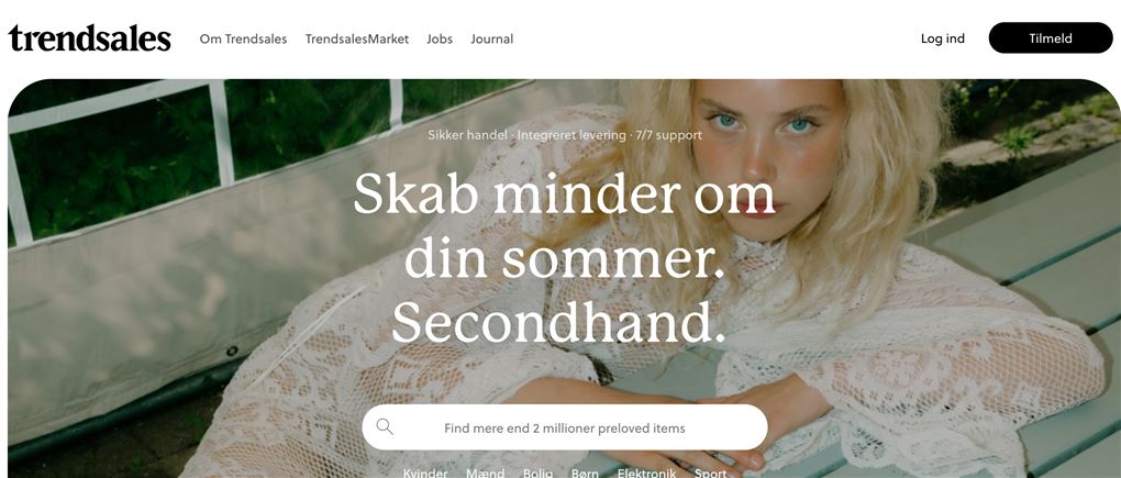 en hjemmeside