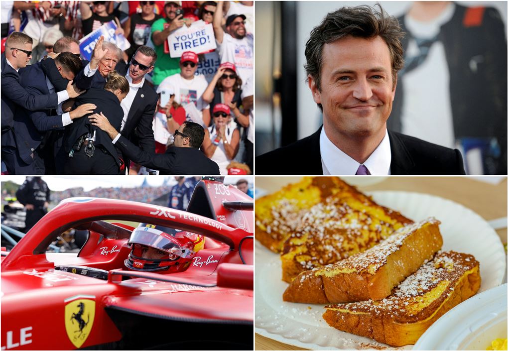 Trump med blod, french toast, en skuespiller og en racerkører 