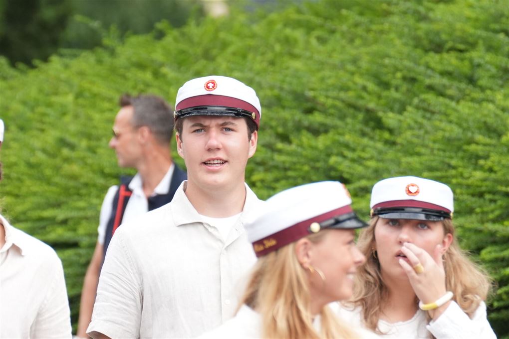 Kronprins Christian med studenterhue