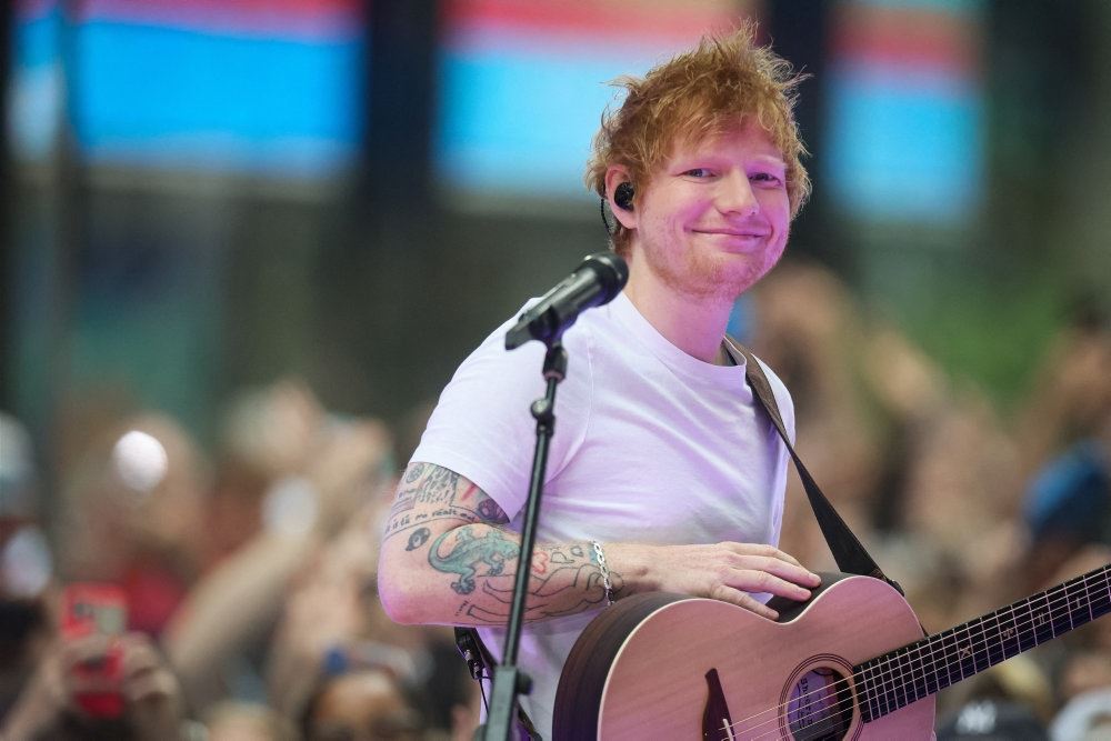 Ed Sheeran på scenen