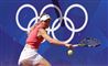 en tennisspiller i aktion