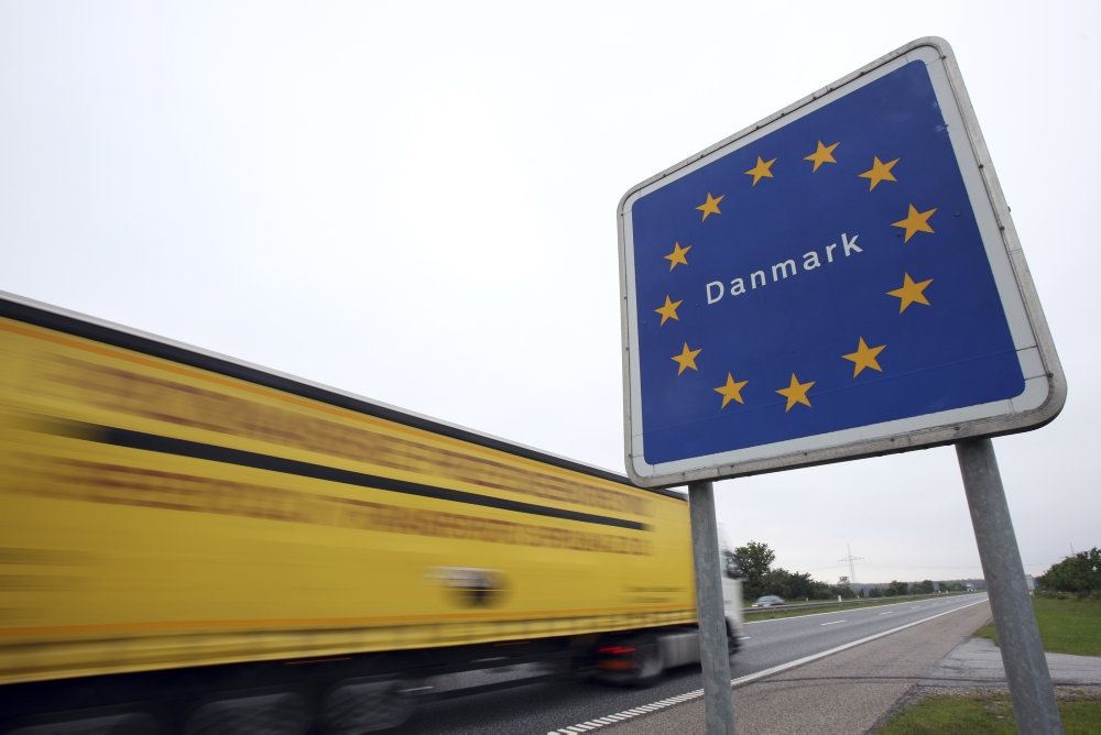 Skilt ved grænsen