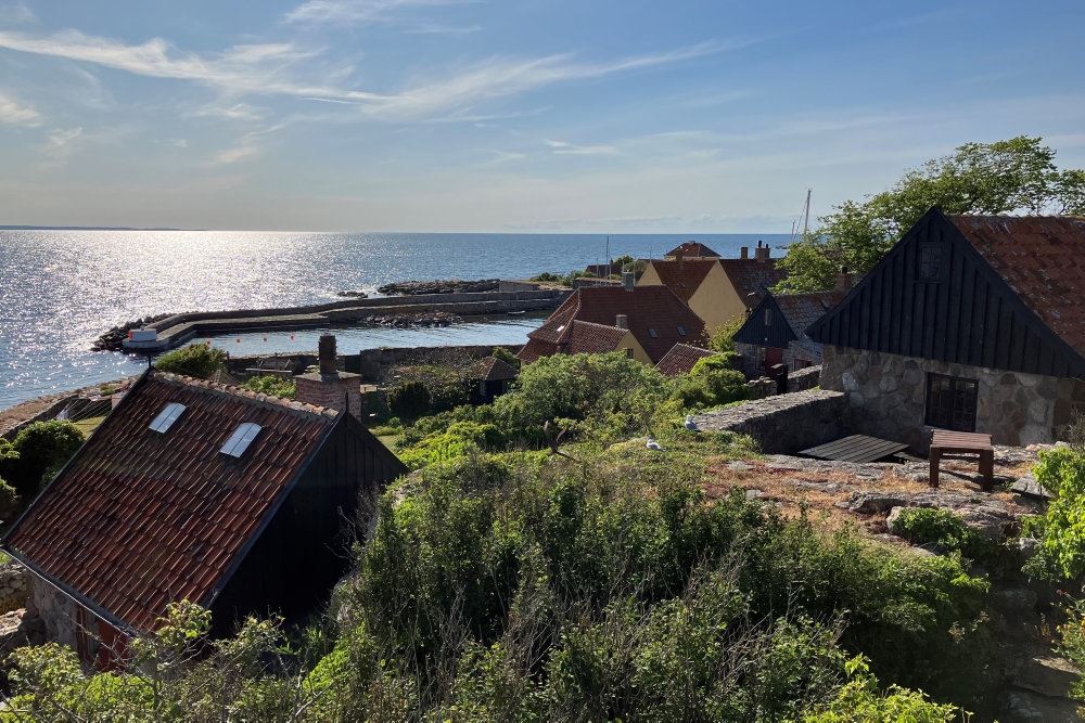 solskin over landskab