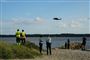 helikopter over strand