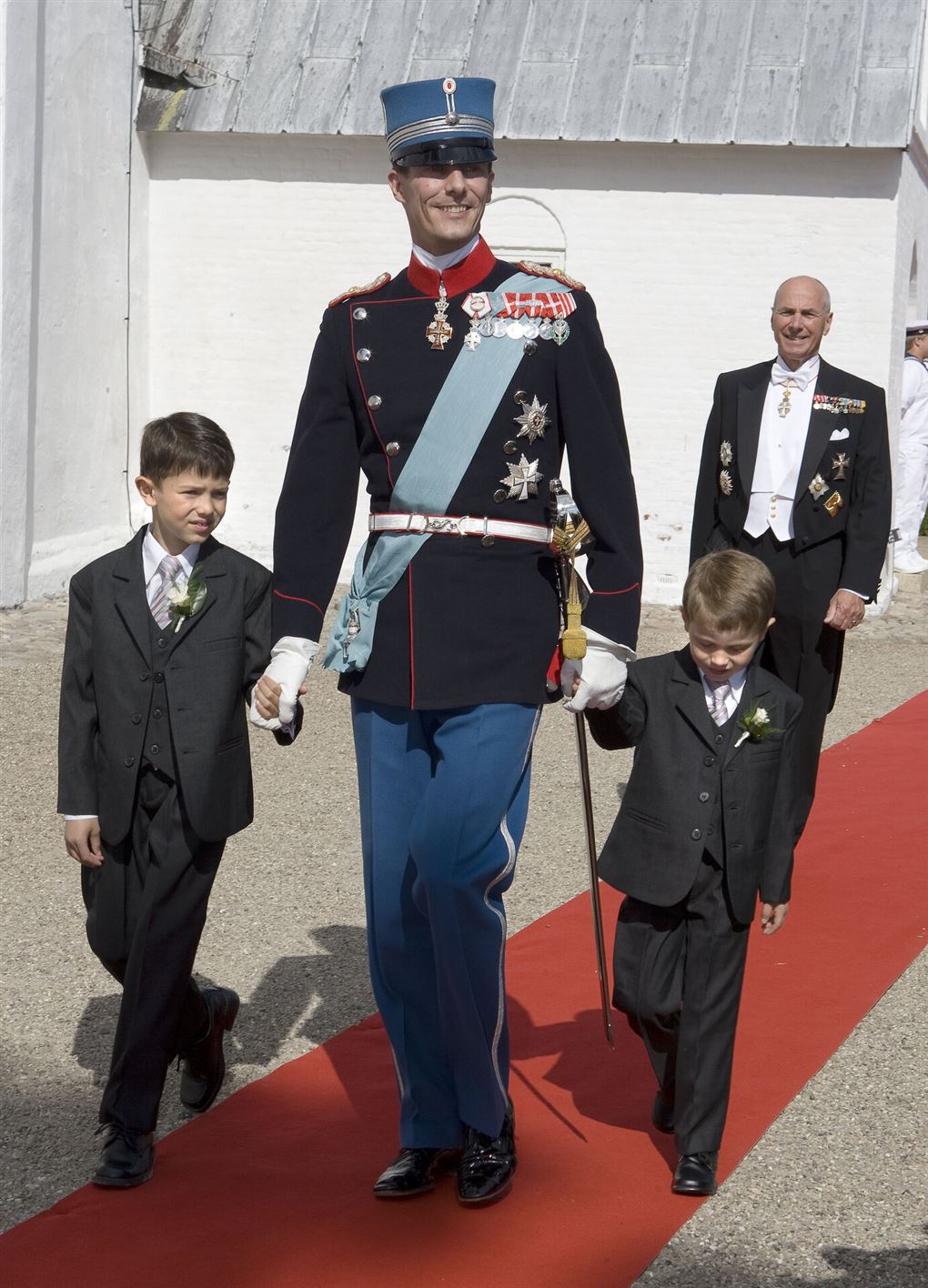 Nikolai, prins Joachim og lille Felix.