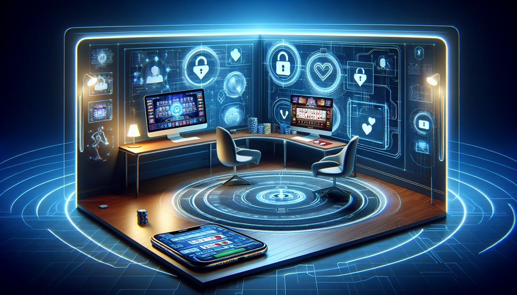 et spillerum digitalt og AI-skabt