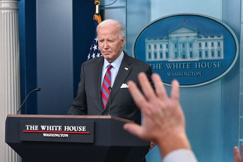 Joe Biden på talerstol