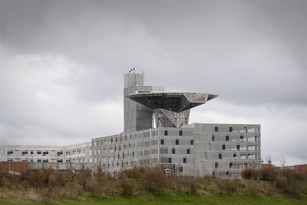 hospital med helikopterlandingsplads