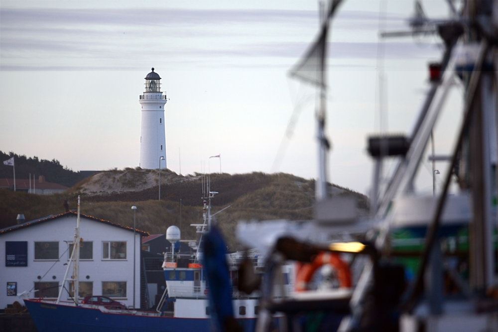 billede ud over hirtshals havn