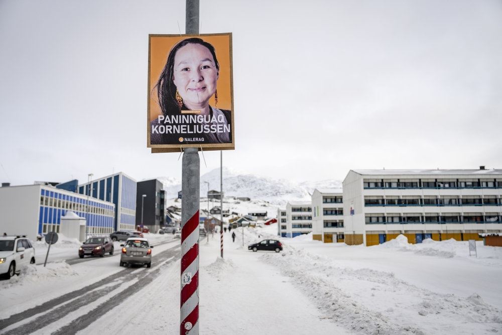 en grønlandsk valgplakat