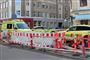 afspærring efter trafikulykke