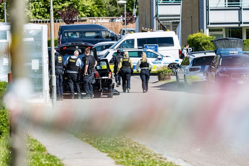 politi på gaden