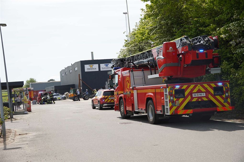 politi og beredskab på stedet