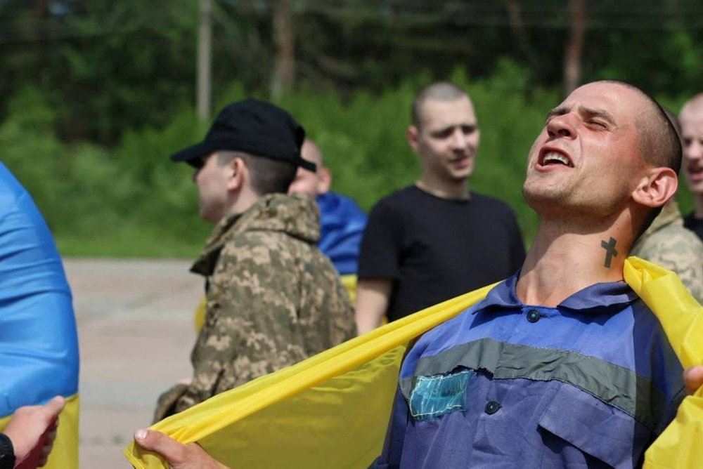 Frigivne løsladte ukrainske soldater