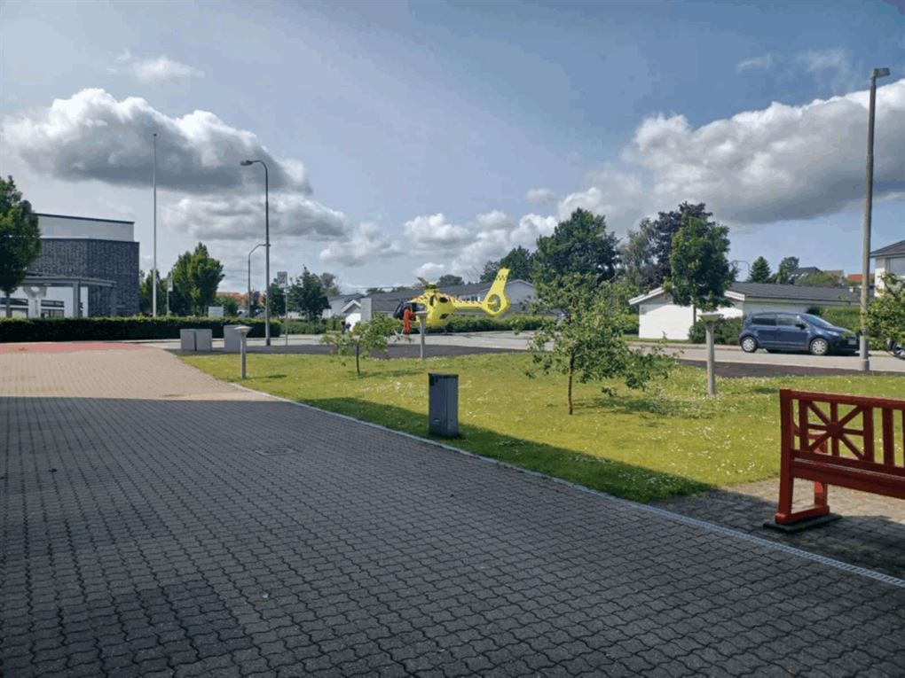 helokopter på vej 