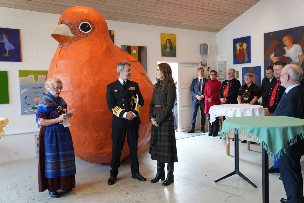 kongeparret ved en grim fugl