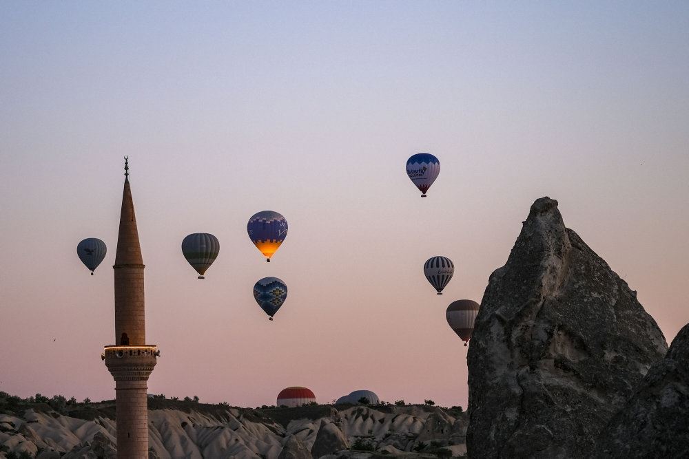 flere luftballoner i luften
