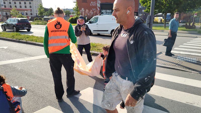 Håndværkere og demonstranter