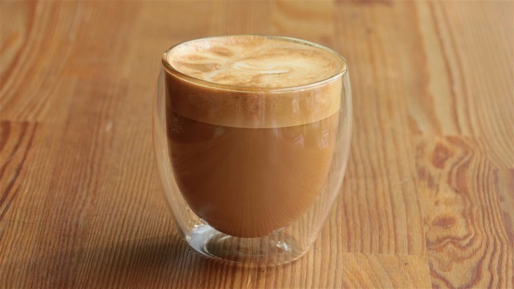 en kop caffe latte