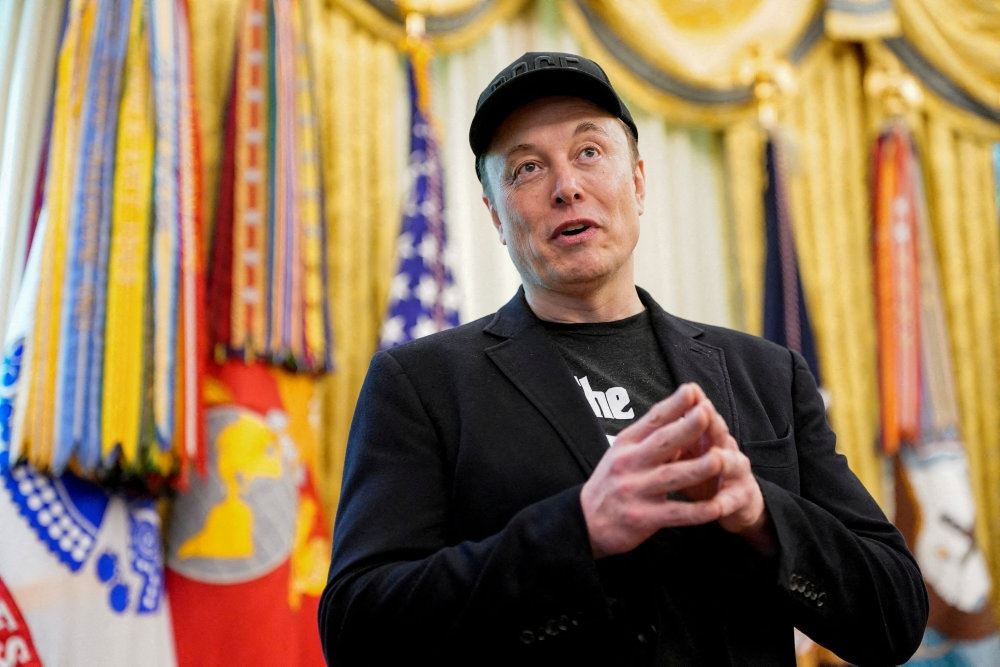 Elon Musk i the oval office