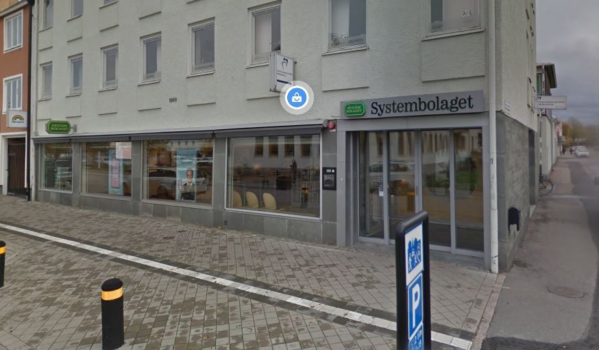 en butik set fra gaden