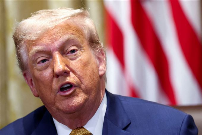 Trump i gang med at tale 