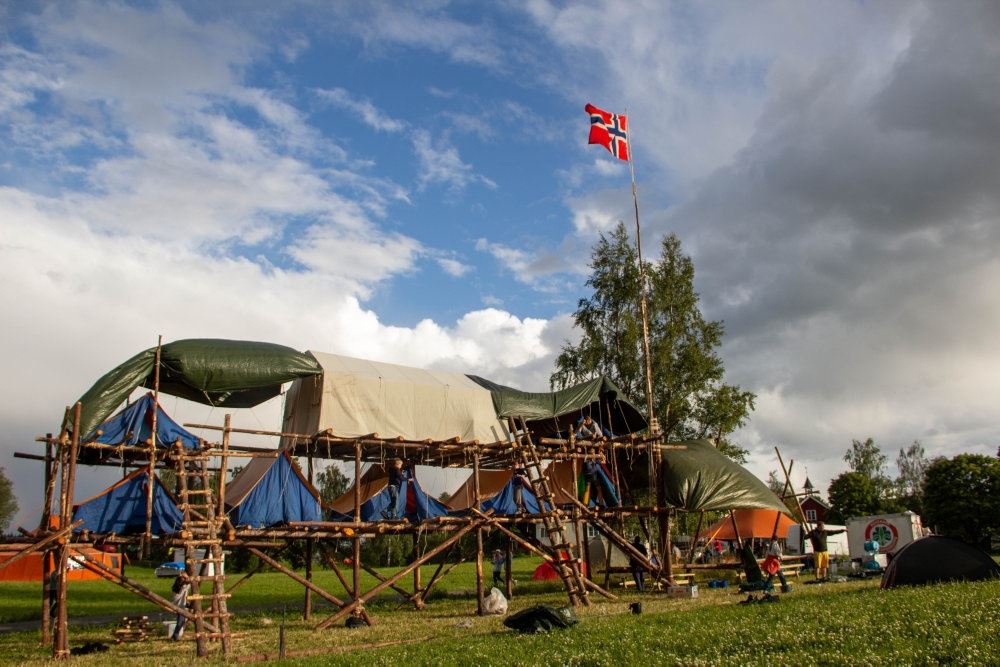 telte på stribe