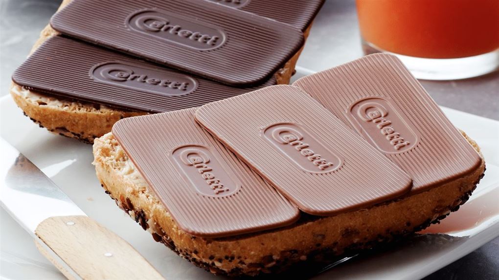 pålægschokolade på brød