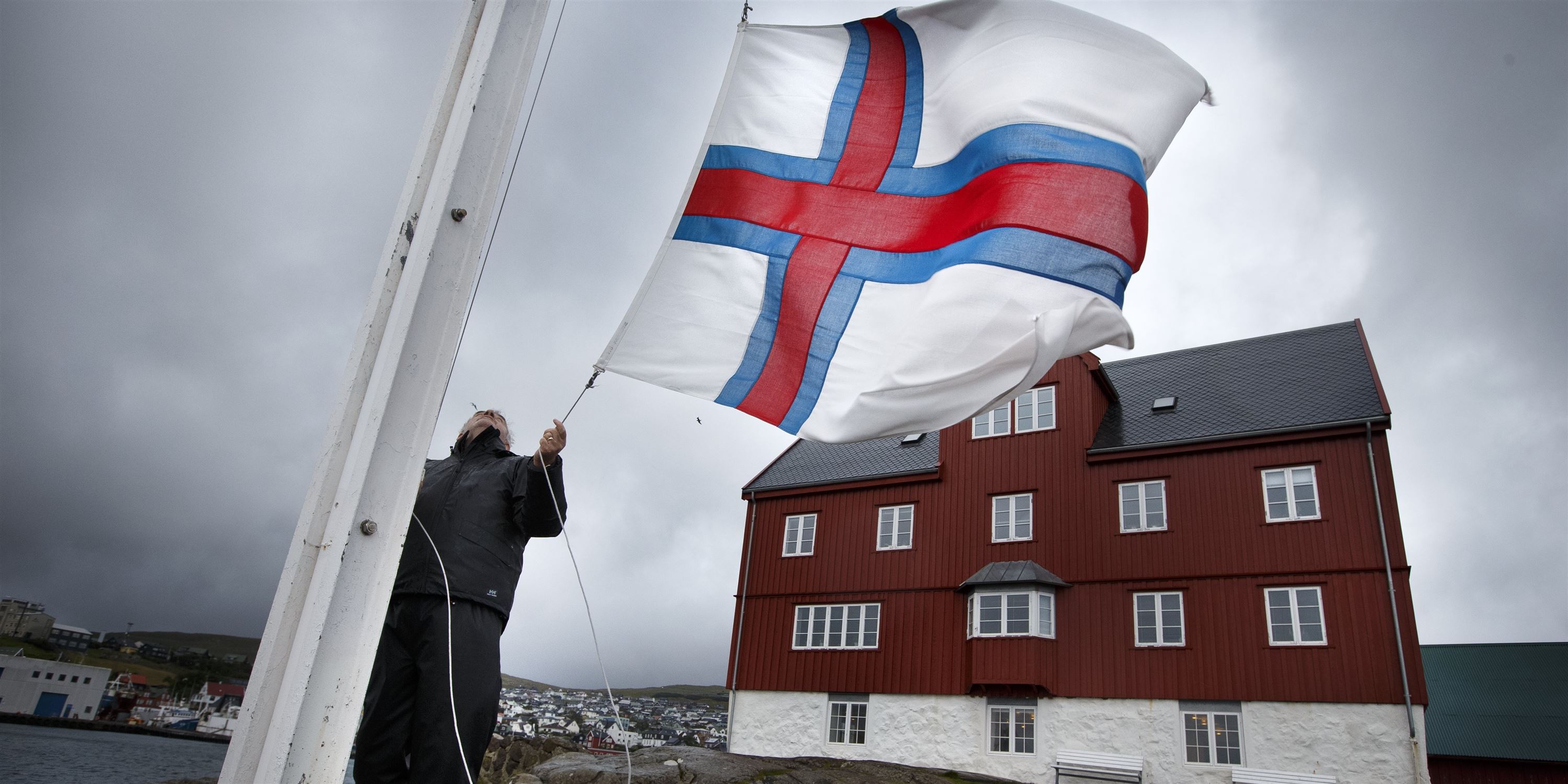 флаг фарерских островов